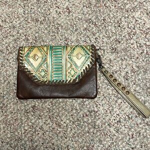 Montana west leather wristlet leather purse/wallet